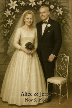 Our wedding Nov 5 1960